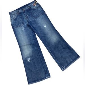 DIESEL women’s Blame distressed boot cut denim jeans NWT